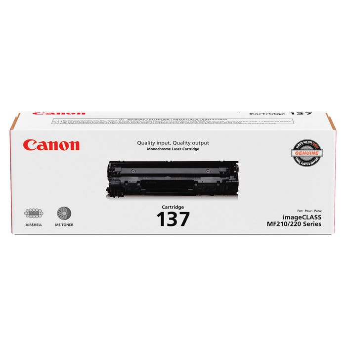 Canon Ink Toner Cartridge, CARTRIDGE137, Black