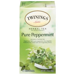 Twinings Pure Peppermint Herbal Tea K-Cups, Pack of 25, Item Number 2026069