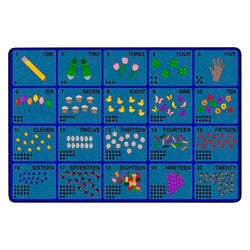 Image for Childcraft Learn to Count Carpet for Classrooms, Rectangle from School Specialty