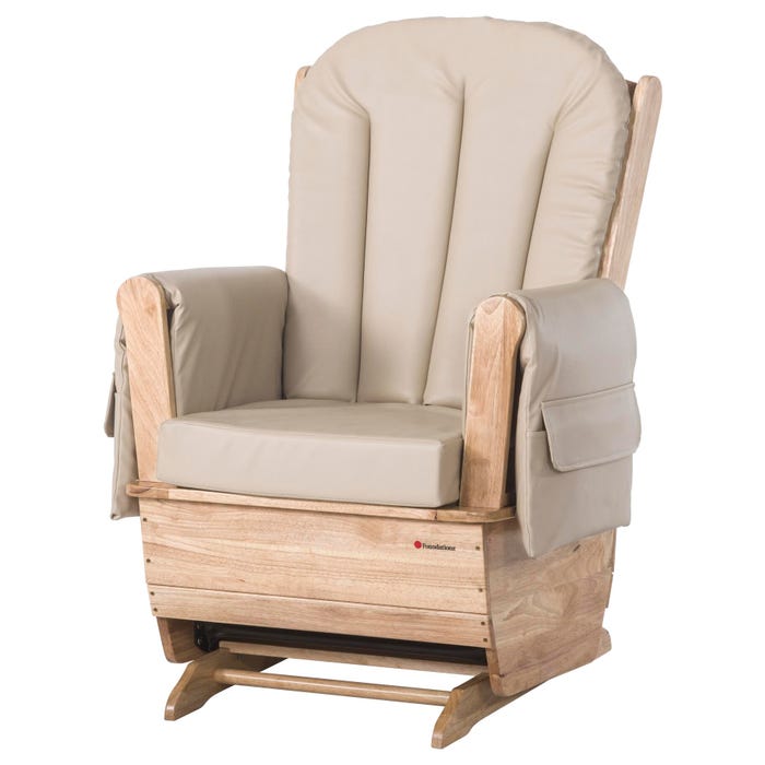 Foundations SafeRocker Glider Rocker, 30 x 29 x 43 Inches, Tan
