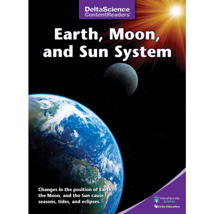 Delta Science Content Readers Earth, Moon and Sun Purple Book, Pack of 8