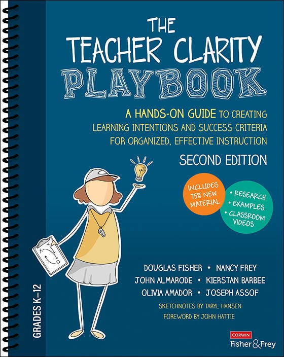 Corwin Press The Teacher Clarity Playbook, Grades K-12