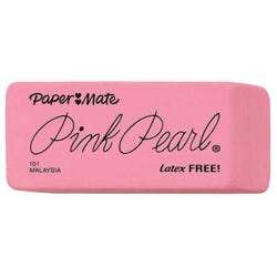 Image for Paper Mate Pink Pearl Eraser, Large, Pack of 12 from School Specialty