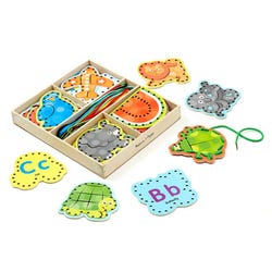 Melissa & Doug Alphabet Lacing Cards, 52 Pieces 1609206