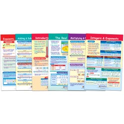 NewPath Integers, Rational and Real Numbers Bulletin Board Chart Set, 6 Pieces 1567230