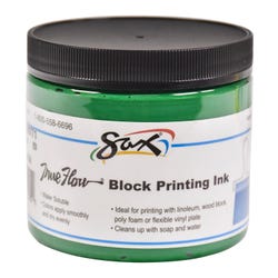 Sax Water Soluble Block Printing Ink, 1 Pint Jar, Green 1299771