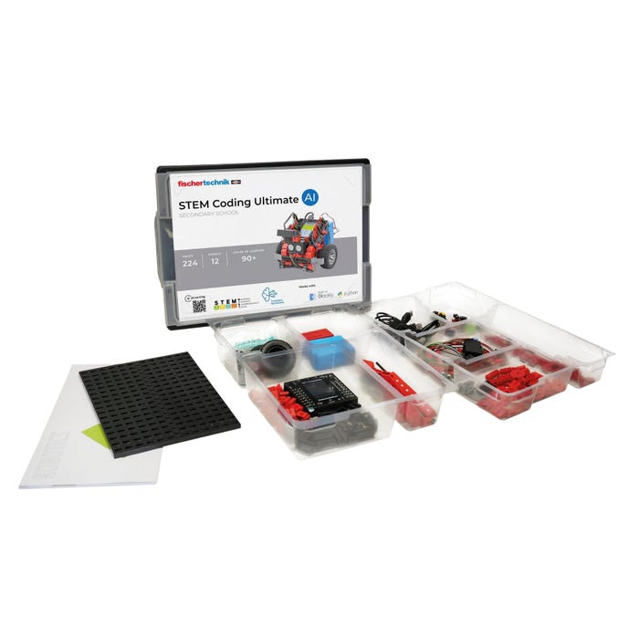 Fischertechnik STEM Coding Ultimate AI Kit, 224 Pieces