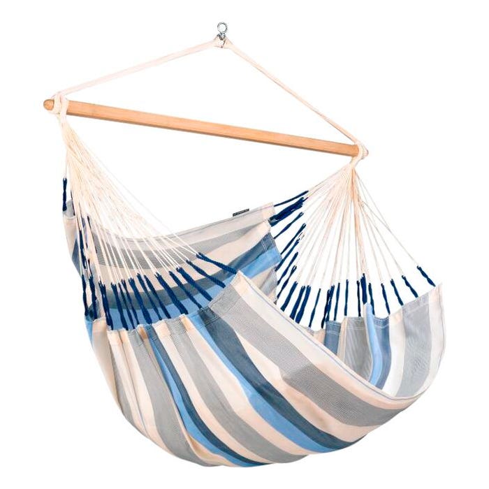 LA SIESTA Domingo Weather Resistant Kingsize Hammock Chair, 55 x 67 Inches, Sea Salt