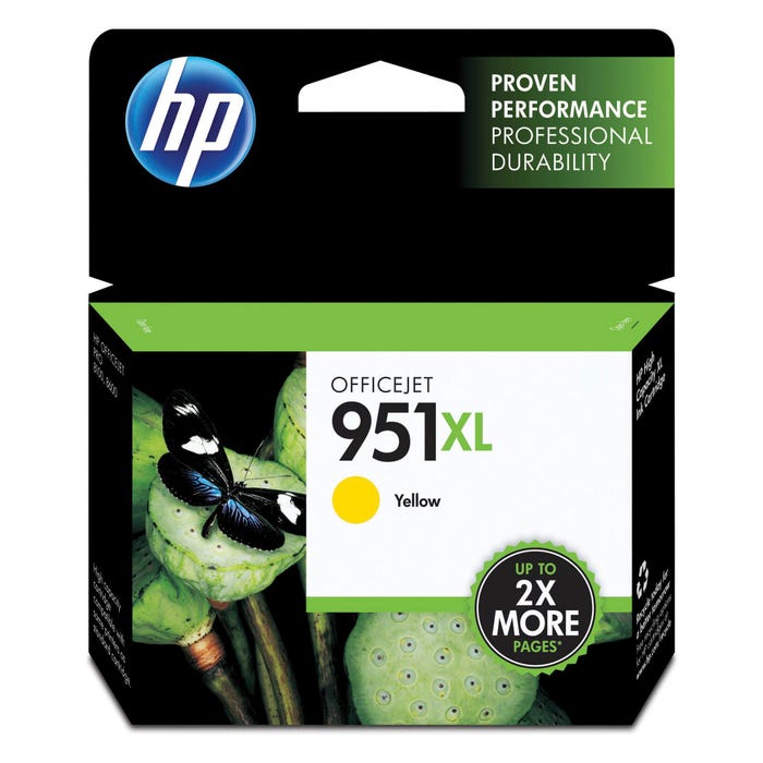 HP 951XL Ink Cartridge, CN048AN, Yellow