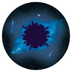 Snoezelen Magnetic Effect Wheel, Starry Sky 2121654