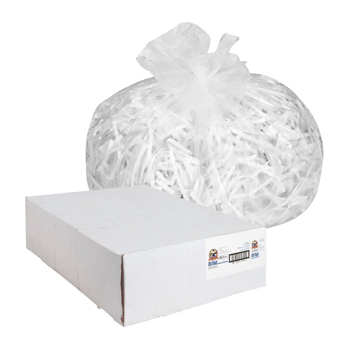 Genuine Joe High Density Can Liners, 56 Gallon, 0.63 mil, Clear, Pack of 200