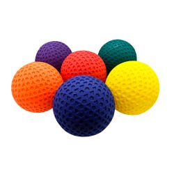 Image for Sportime Geo Soft Touch Vinyl Ball, 6 Inches, Assorted Colors, Set of 6 from School Specialty