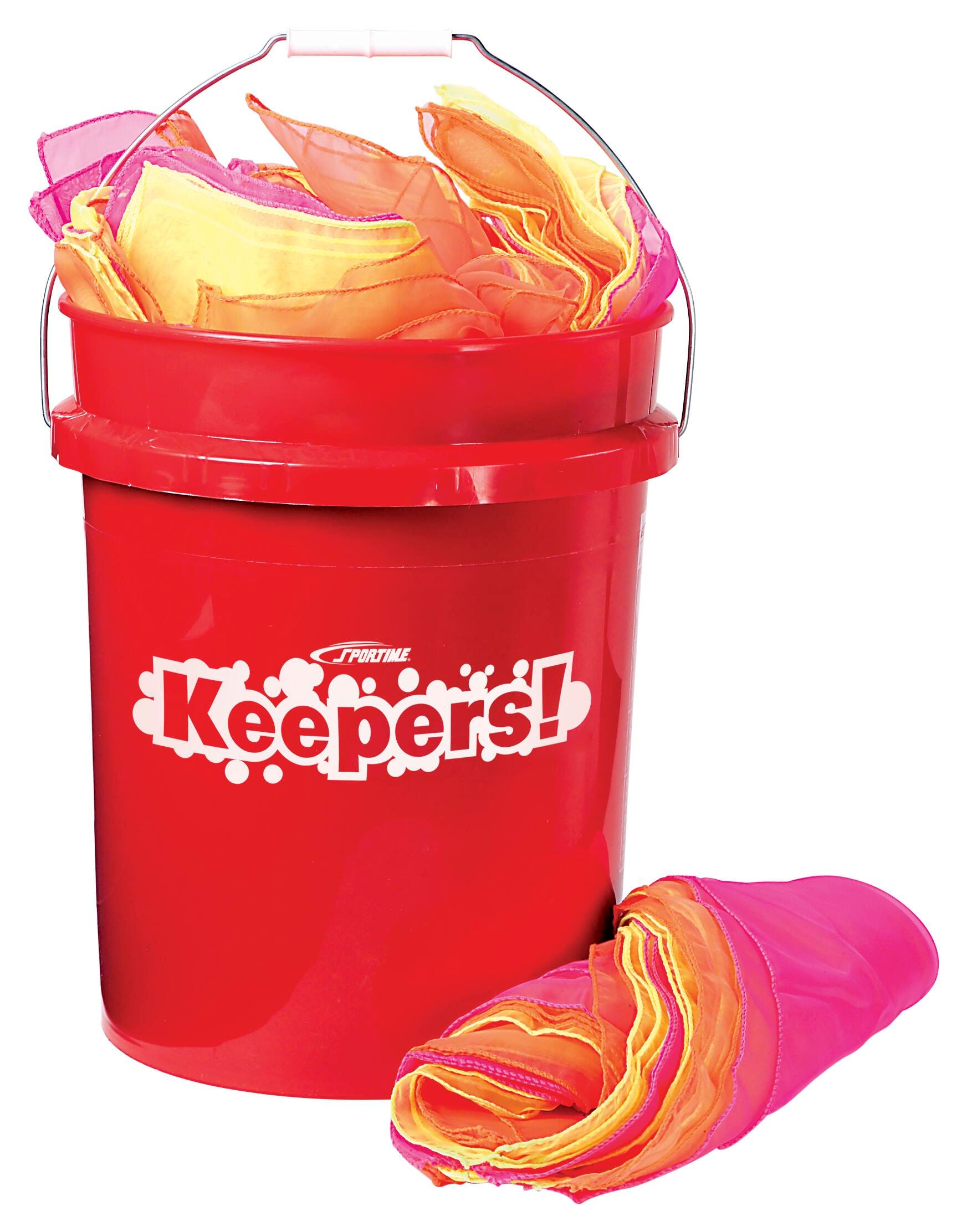 Image for Sportime Keepers Juggling Scarves, Set of 168 with Included Pail from School Specialty