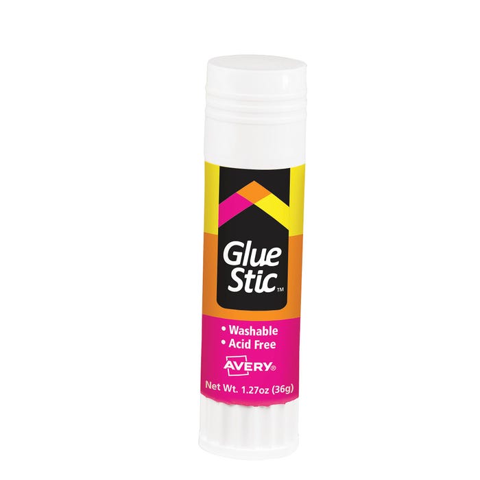 Avery Permanent Glue Stic, 1.27 Ounces, White and Dries Clear