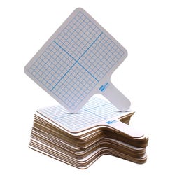 Image for Flipside Two-Sided Dry Erase Paddle Boards, Graph/Plain, Pack of 24 from School Specialty