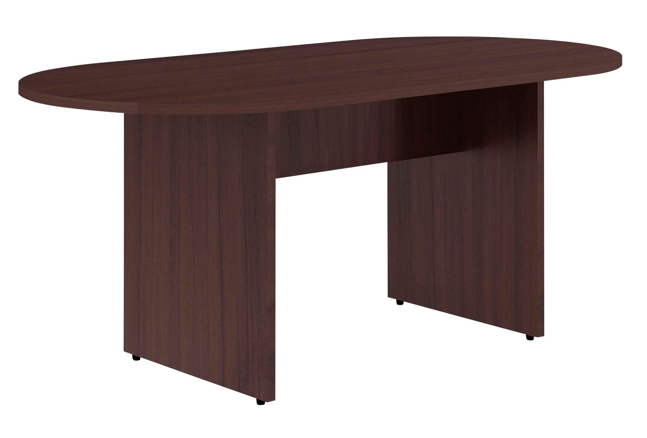 Image for Classroom Select Oval Conference Table, Top with Base, Espresso, 72 x 36 x 29-1/2 Inches from School Specialty