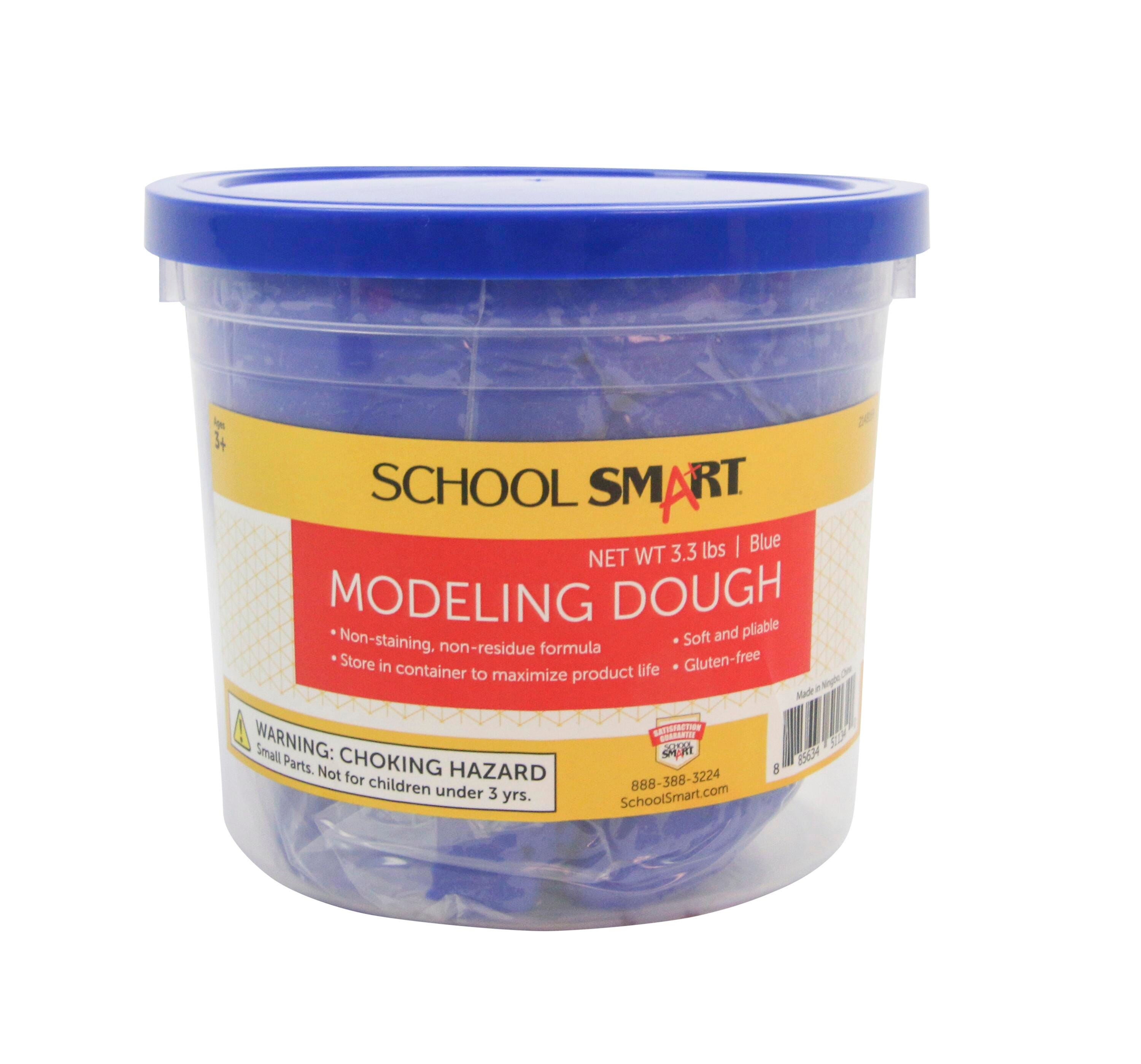 School Smart Gluten-Free Modeling Dough, 3-1/3 Pound Tub, Blue 2148169