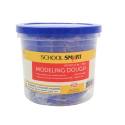 School Smart Gluten-Free Modeling Dough, 3-1/3 Pound Tub, Blue 2148169