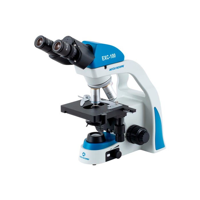 Accu-Scope EXC-100 Compound Binocular Microscope with Achromat Objectives