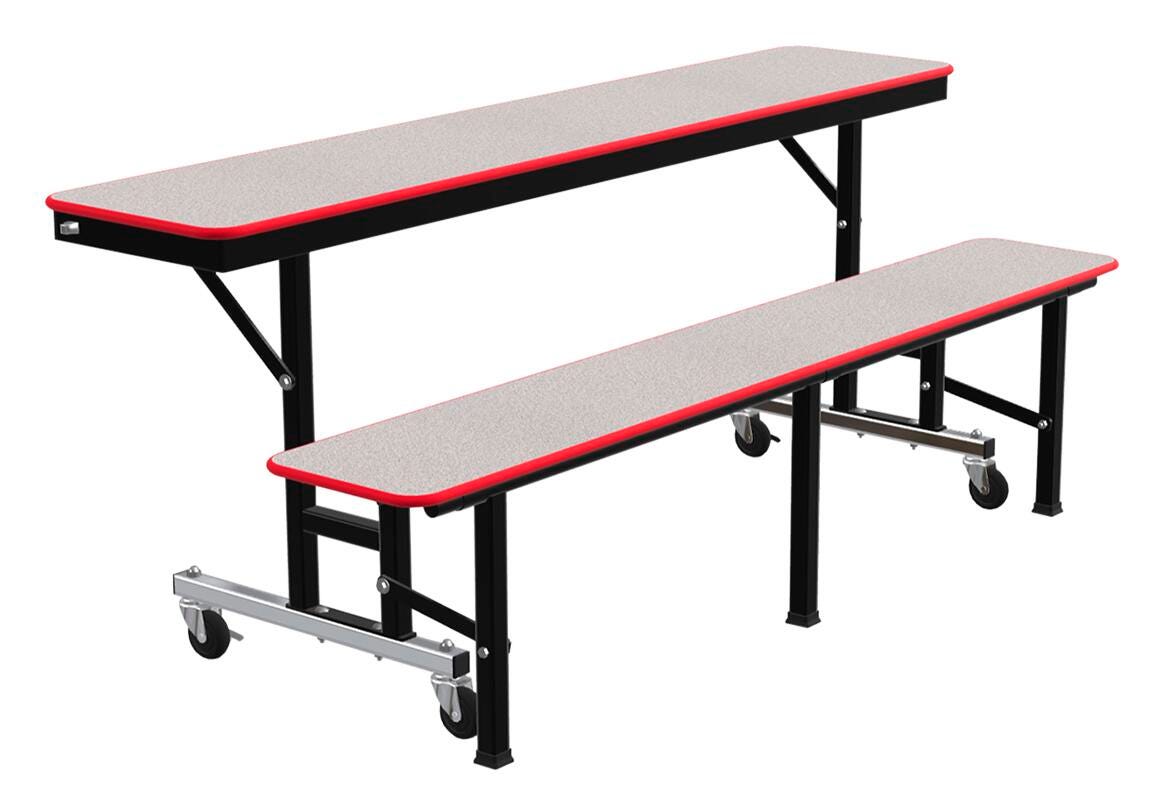 Image for Classroom Select Convertible Bench Table, Black Frame from School Specialty