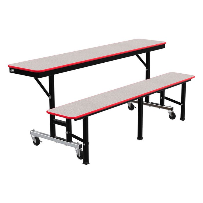 Classroom Select Convertible Bench Table, Black Frame