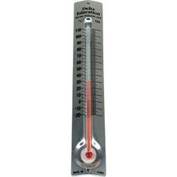 Delta Education Thermometer, Metal Backed, Celsius