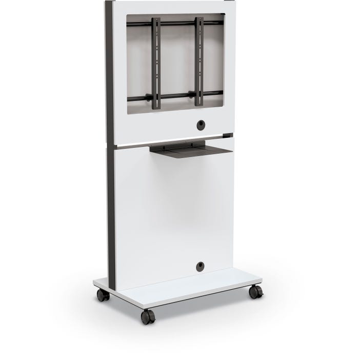 MooreCo MediaSpace Flat Panel Cart, 34 x 22 x 70 Inches