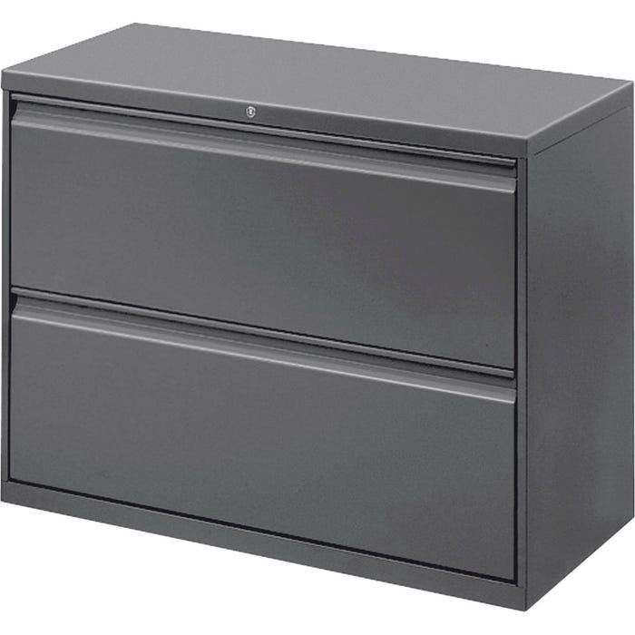 Lorell Lateral File Cabinet, 42 x 18-5/8 x 28-1/8 Inches, Charcoal