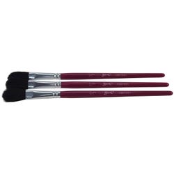 Sax True Flow Oval Wash Ox Hair Easel Brushes, 1/2 Inch, Pack of 3, Item Number 1567551