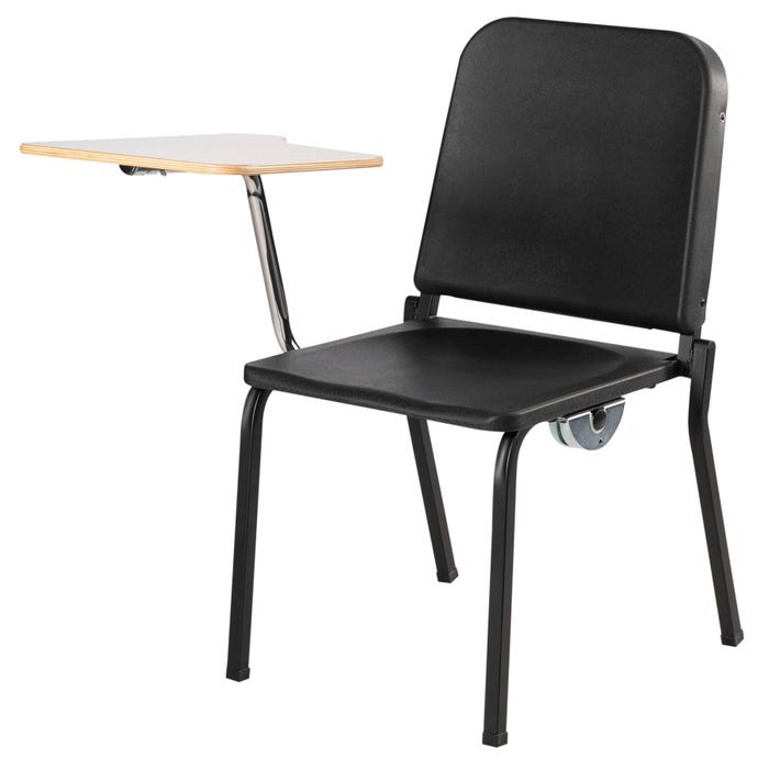 National Public Seating Melody 18 Inch Music Chair with Right Tablet Arm, Black