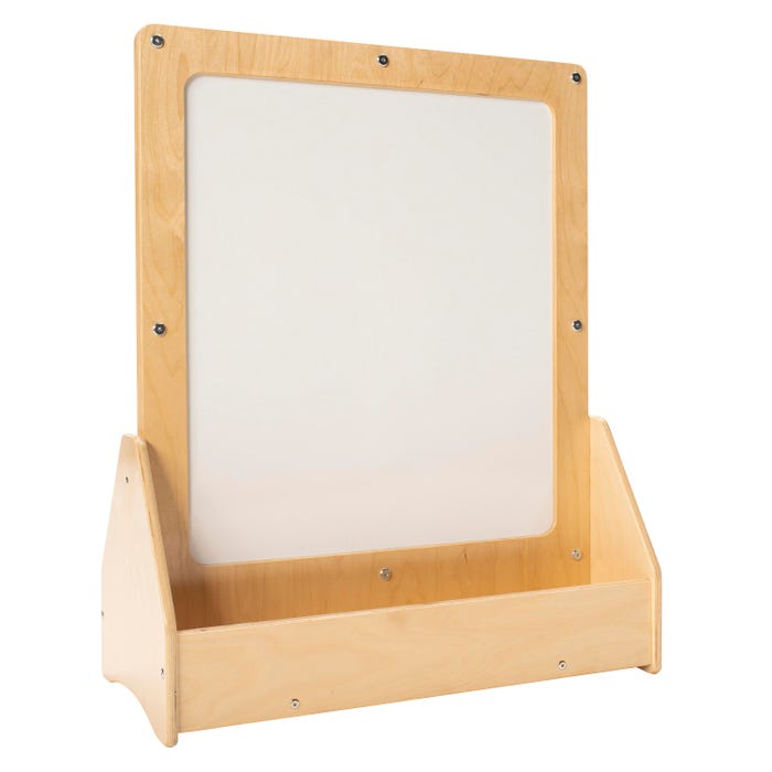 Childcraft Two-Sided Magnetic Activity Panel, Dry Erase Board with Storage, 29 x 14-1/2 x 36 Inches