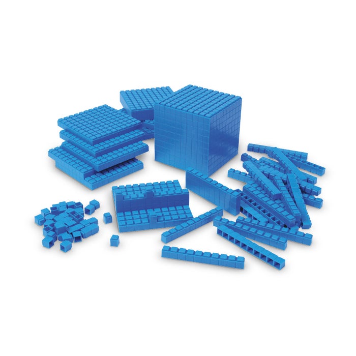 Learning Resources Interlocking Base Ten Classroom Set, 823 Pieces