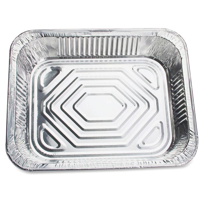 Genuine Joe Half-size Disposable Aluminum Pan, 1 Gallon Capacity, Pack of 100