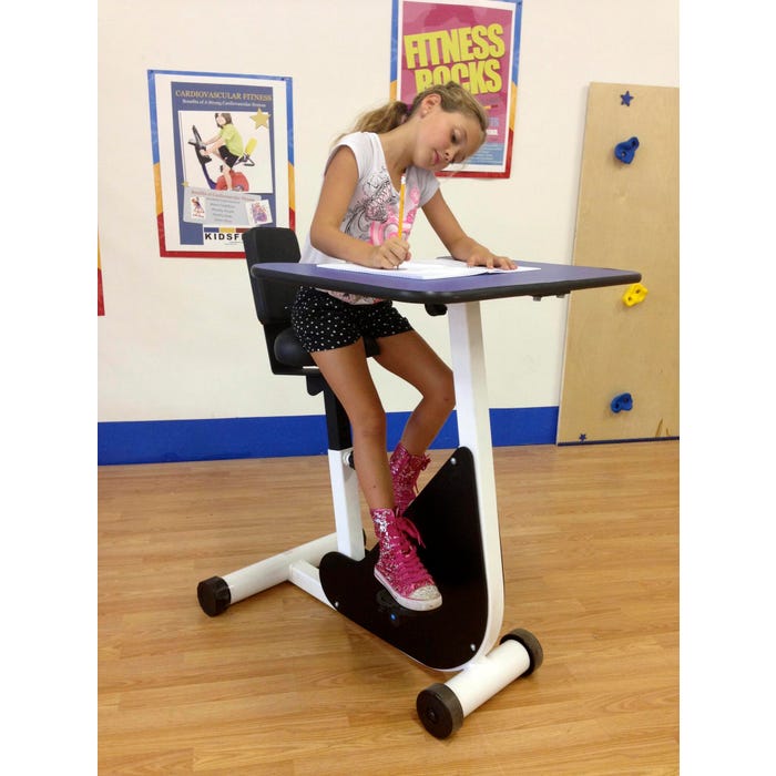 Kidsfit Kids' Pedal Desk, Ages to 12 School Specialty