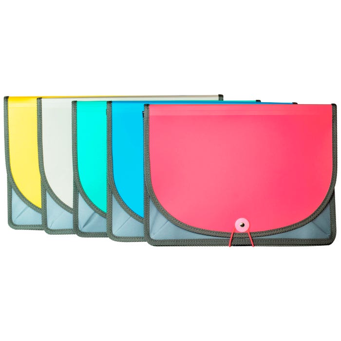 C-Line Expanding Document Case, Letter Size, 3-1/2 Inch Expansion, Assorted Colors