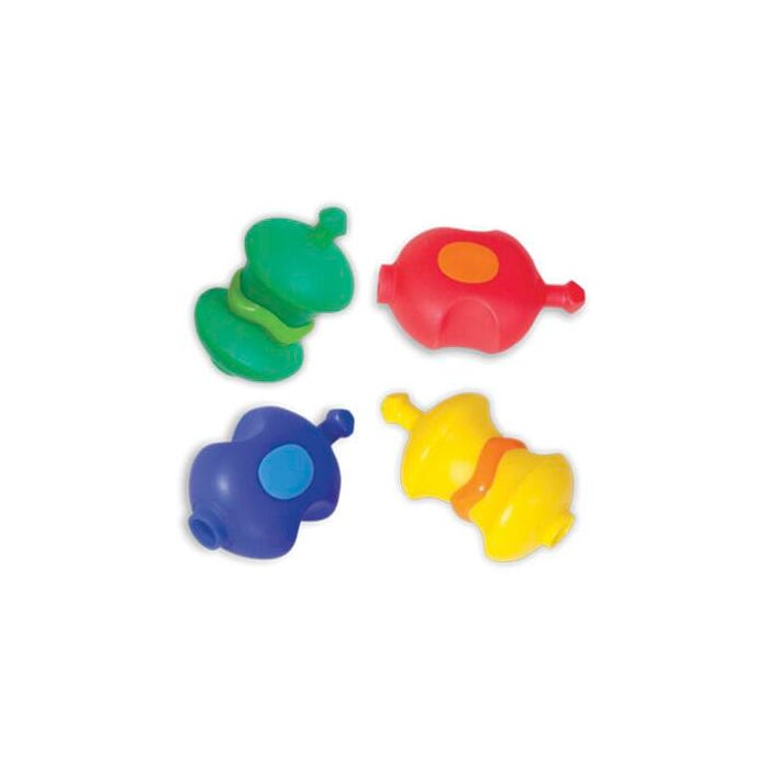 Childcraft Toddler Manipulatives Sensory Snap Beads, Assorted Colors, Set of 16