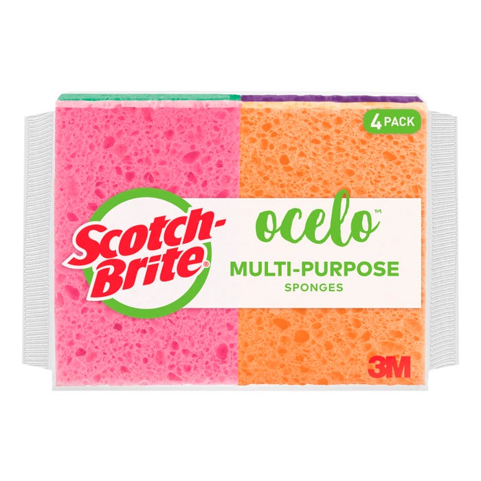 Ocelo StayFresh Handy Sponges, Pack of 4