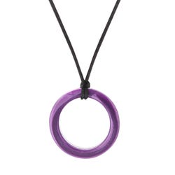 Chewigem Realm Chewable Ring Pendant, Purple, Item Number 2103961