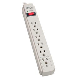 Tripp Lite 6-Outlet Surge Protector, 8 Foot Cord, 990 Joules, White 2136077