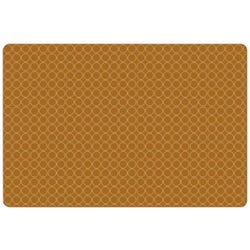 Carpets for Kids KIDSoft Comforting Circles Carpet, 6 x 9 Feet, Rectangle, Brown and Tan, Item Number 2019654