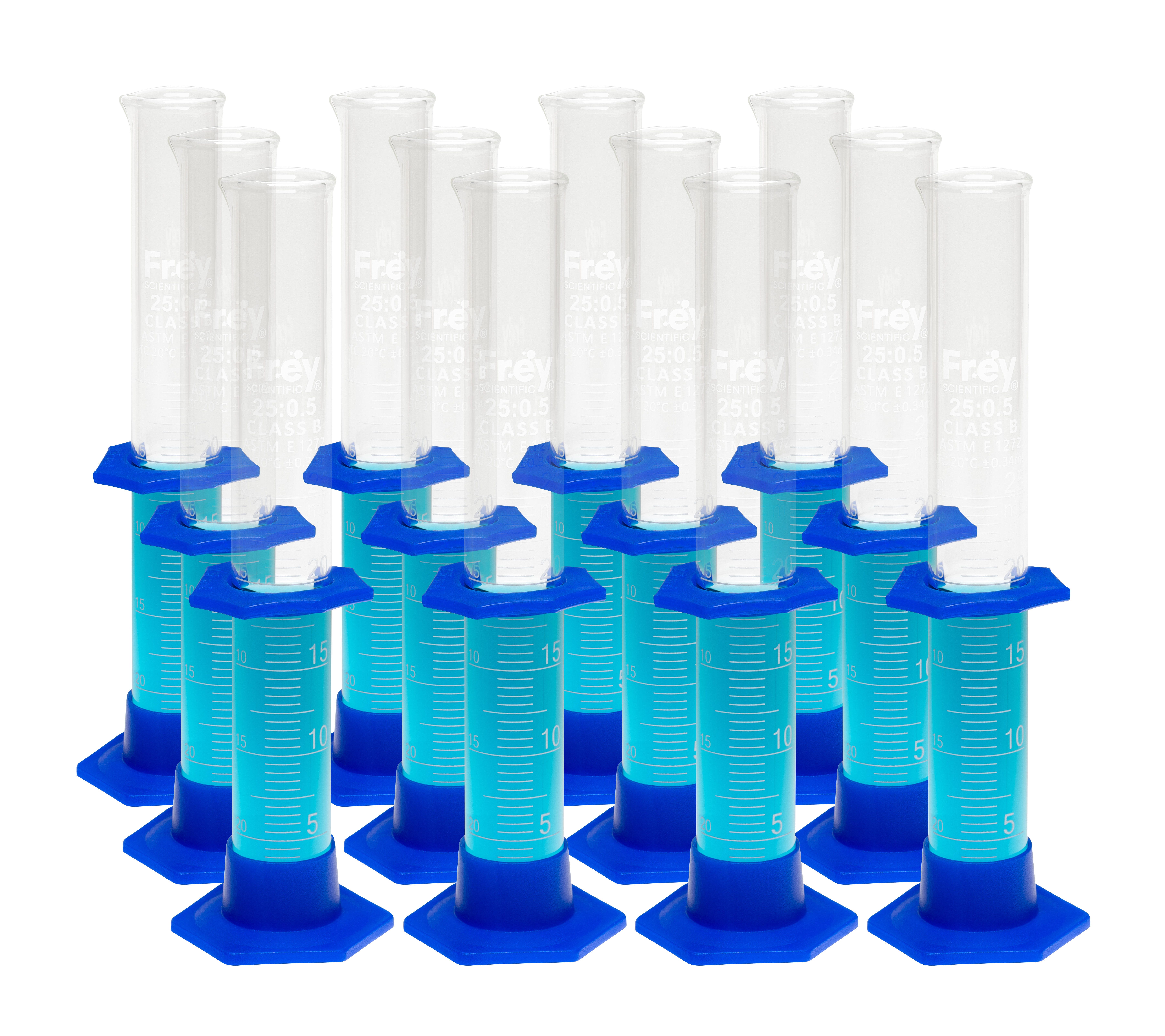 Plastic Base Cylinders 25 ml Pack of 12 2139762