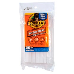Gorilla Glue Mini Hot Glue Sticks, Pack of 30, Item Number 2021450