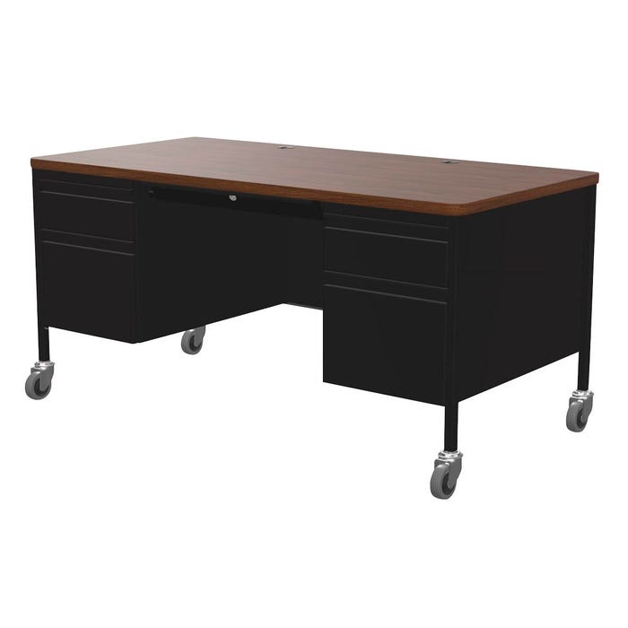 Classroom Select Double Pedestal Teacher's Desks, 60 x 30 Inches
