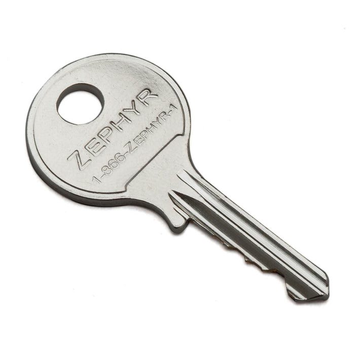 Zephyr Locks Control Key, for Use with Built In Combination Locks, Specify Key Series