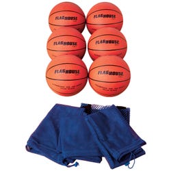 FlagHouse Active Series Rubber Basketball, Size 5, Set of 24 2123818