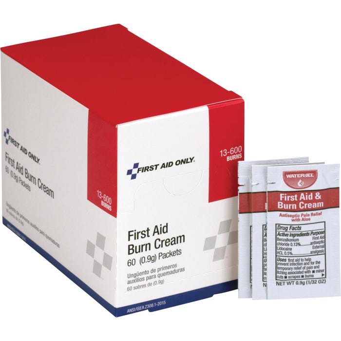 Acme PhysicansCare Single Use Packet First Aid Burn Ointment, Red/White, Pack of 60