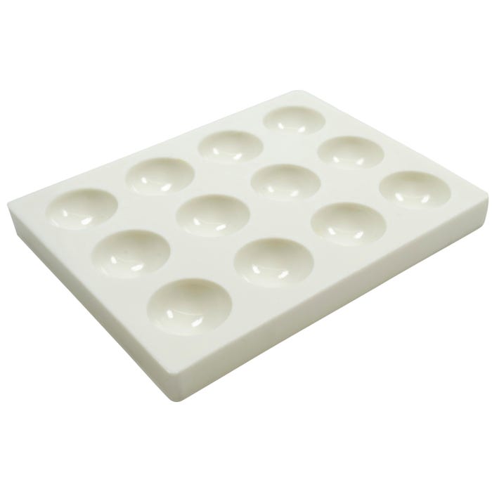 EISCO 12-Well Spot Plate, Polystyrene