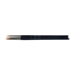 Sax True Flow Golden Taklon Watercolor Paint Brushes, Round, Size 4, Pack of 3, Item Number 1567582