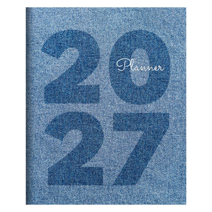 TF Publishing 2027 Medium Monthly Planner, 6-1/2 x 8 Inches, Denim
