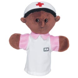 Get Ready Kids Nurse Hand Puppet, African American Ethnicity, 12 Inches 204518